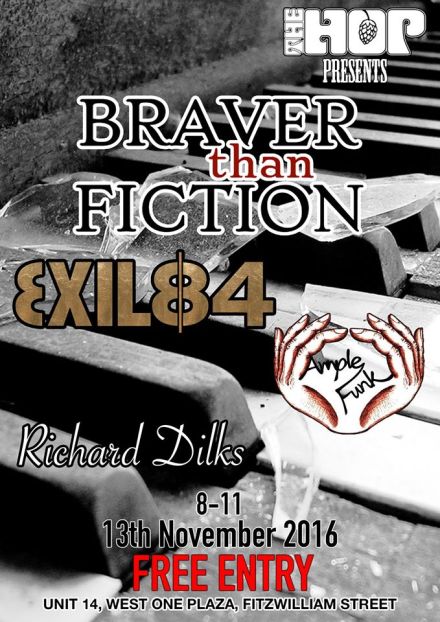 [IMAGE] Poster for Braver than Fiction at The Hop, Sheffield